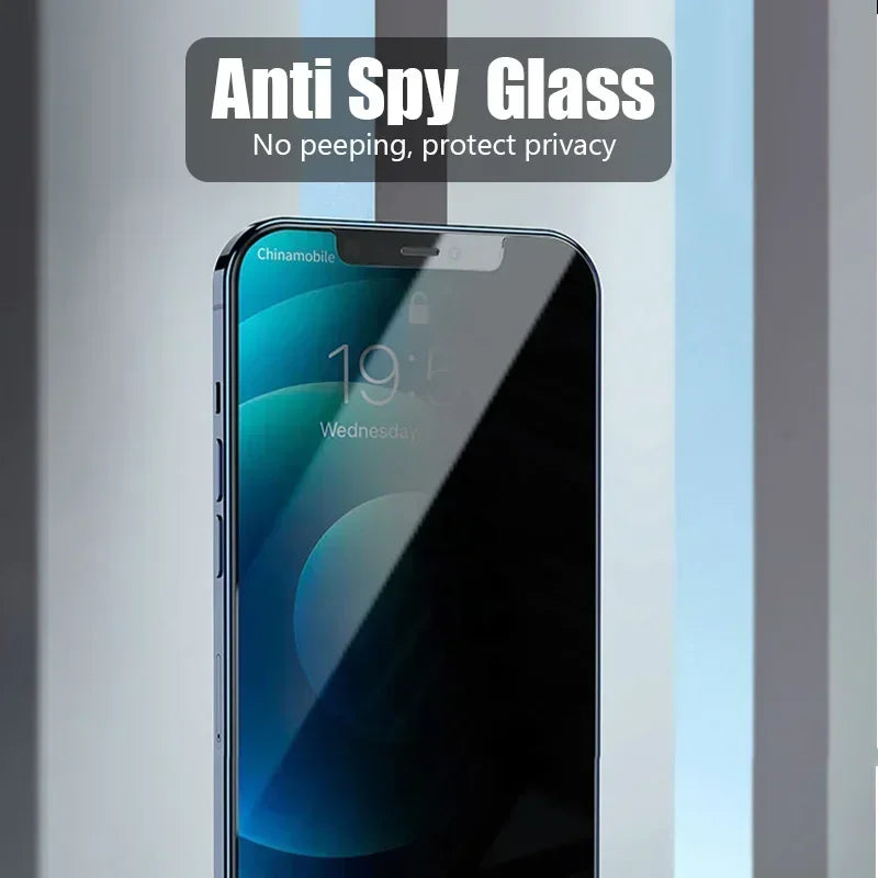 1-2PCS Privacy Screen Protector for iPhone 15 14 13 12 11 16 Pro Max Mini SE 2020 Anti-Spy Glass