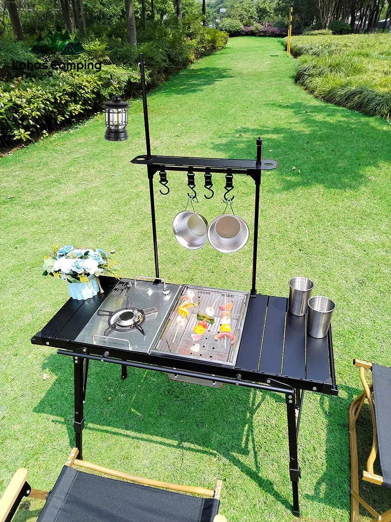 Lohascamping Camping Table IGT Folding Adjustable BBQ Table