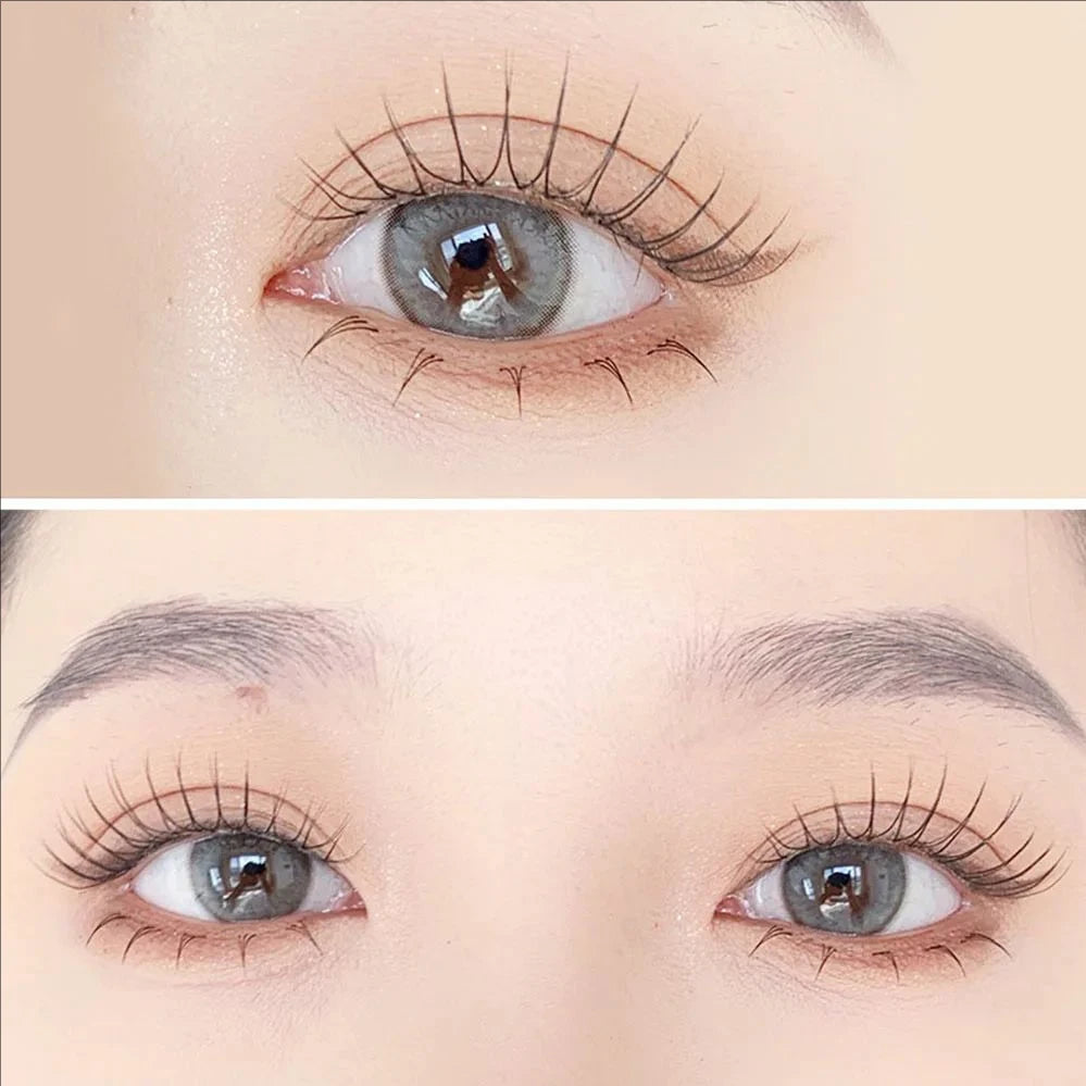 MJ 5 Pairs Natural Transparent Stem Fairy False Eyelashes