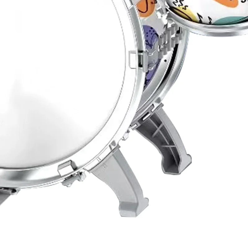 Kids Jazz Drum Set for Toddlers with Stool and Pedal Educational Musical Instruments Gift for Boys