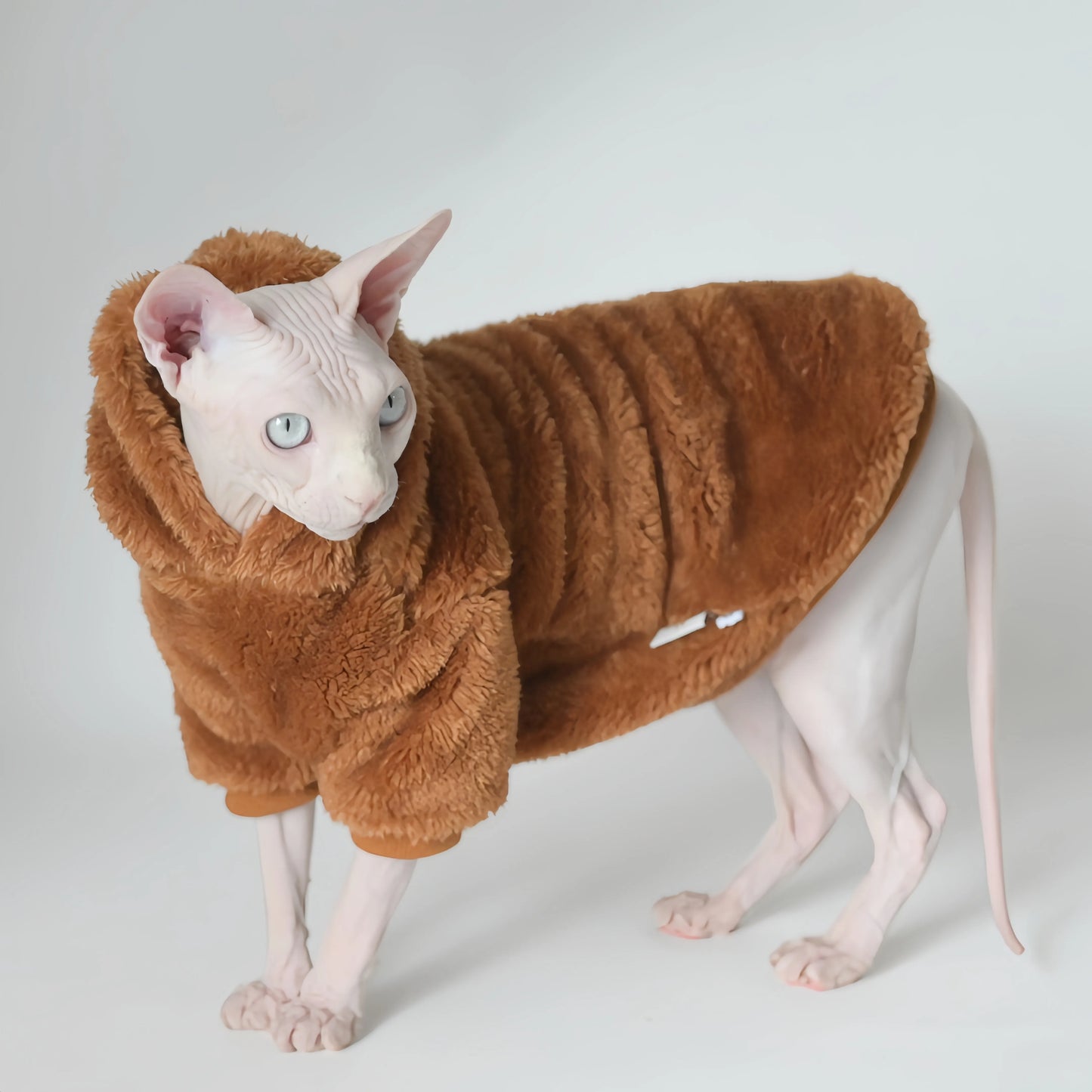 Hairless Cat Clothes Thick and Warm Winter Apparel for Sphynx, Devon Cats and Small Dogs
