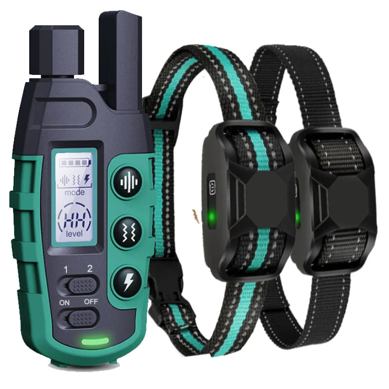 3300Ft Waterproof Electric Dog Training Collar with Remote Control for 5 to 120lbs Puppies Featuring Shock and Vibration