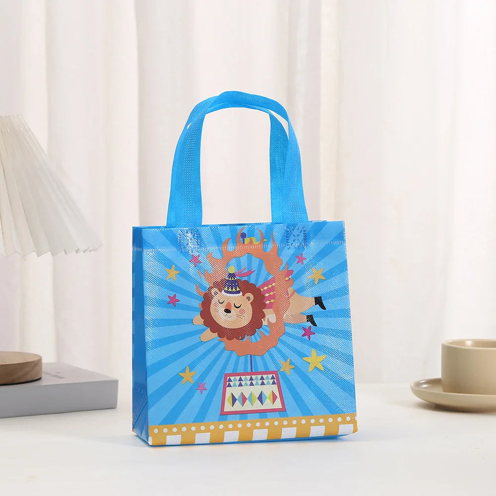 Circus Carnival Non Woven Gift Bags for Kids Birthday