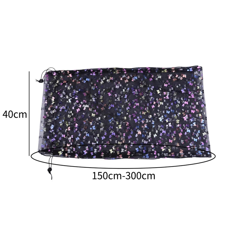 Universal Bird Cage Cover 360 Degrees Covering Bird Cage Mesh Net Elastic Birdcage Cover Soft Bird Seed Guard Skirt For Home