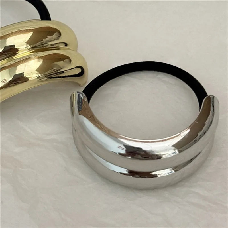New Fashion Metal Irregular Double-Layer Hair Bands Ropes