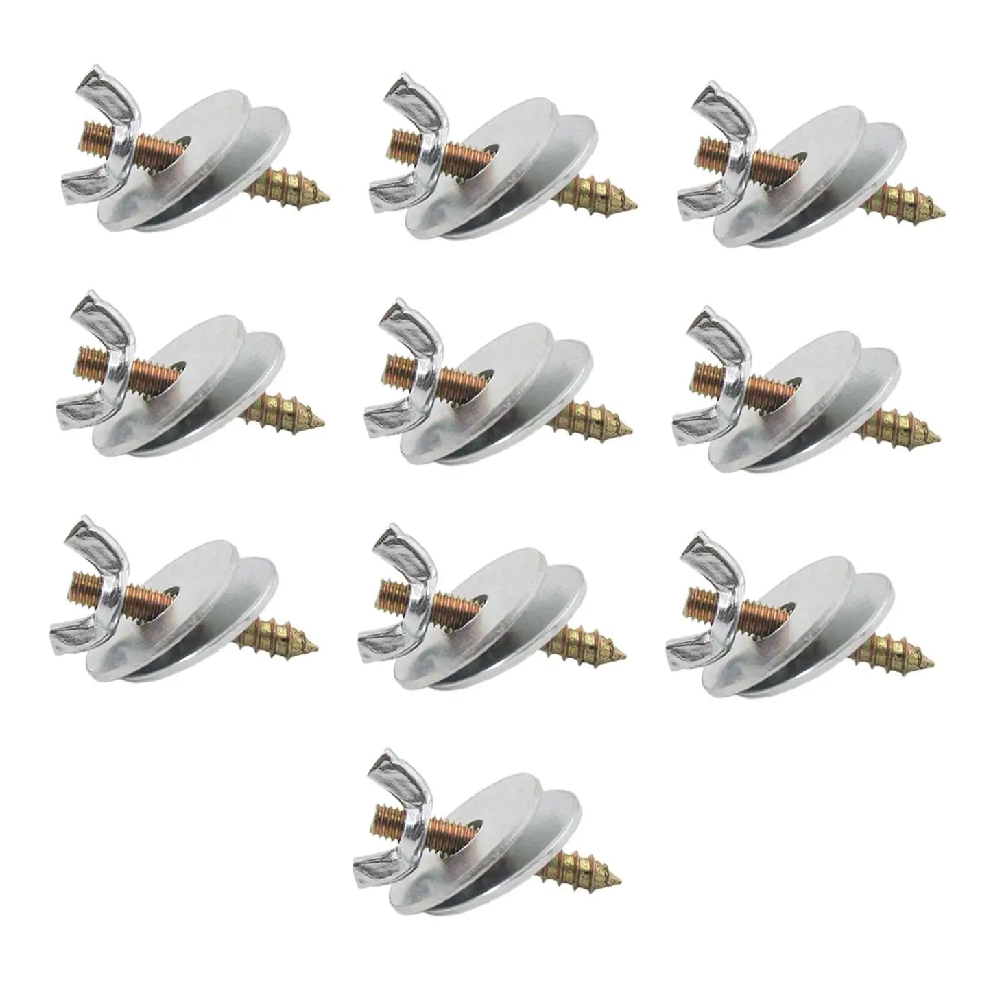 10 Pieces M5*30 Bird Perches Fitting Screws Nut Kits Bird Cage Screws Nut Screw Mount Kits for Rack Building Wood Birds Perch