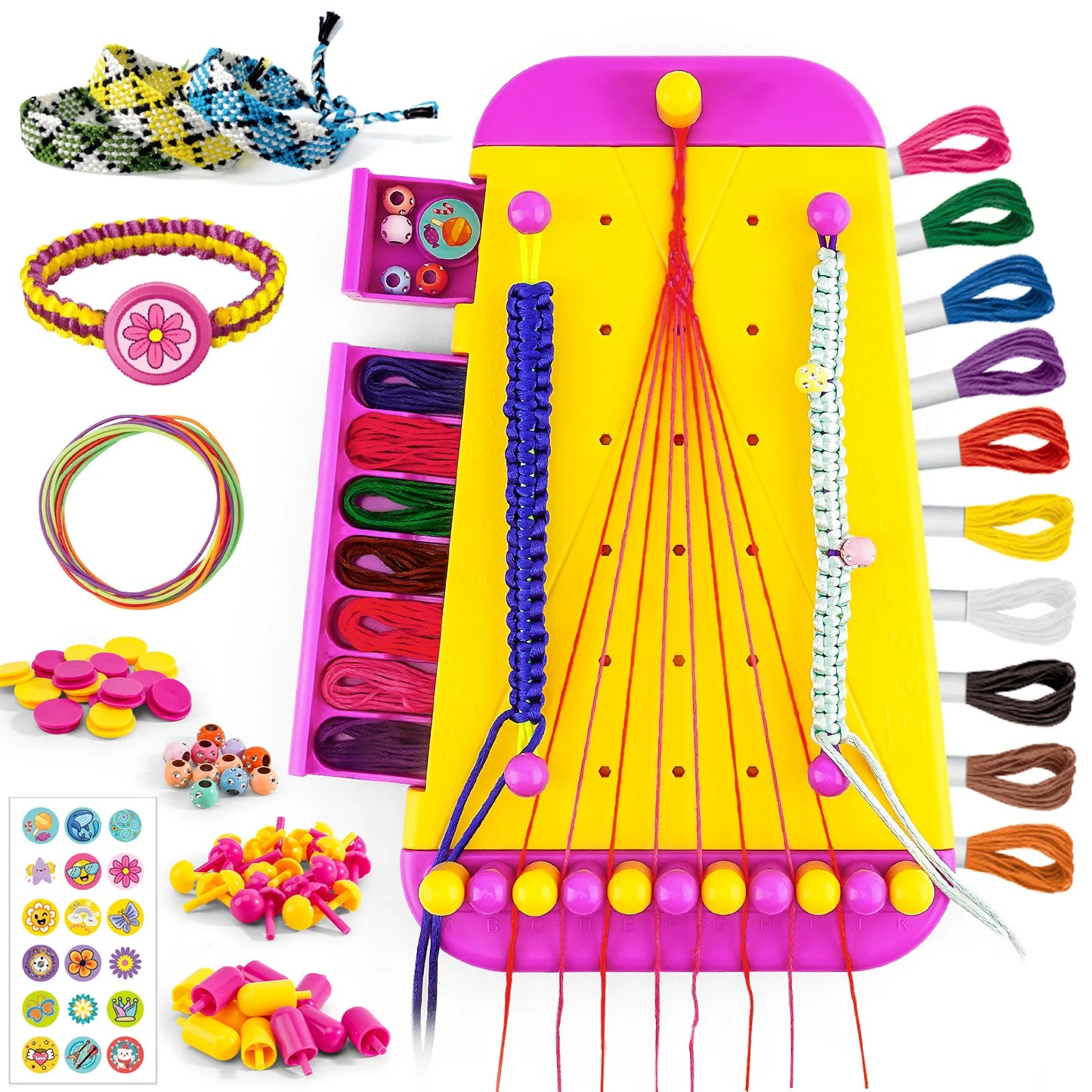 Bracelet Making Kit for Girls DIY Friendship Jewelry Craft Set Perfect for Birthdays and Creative Play