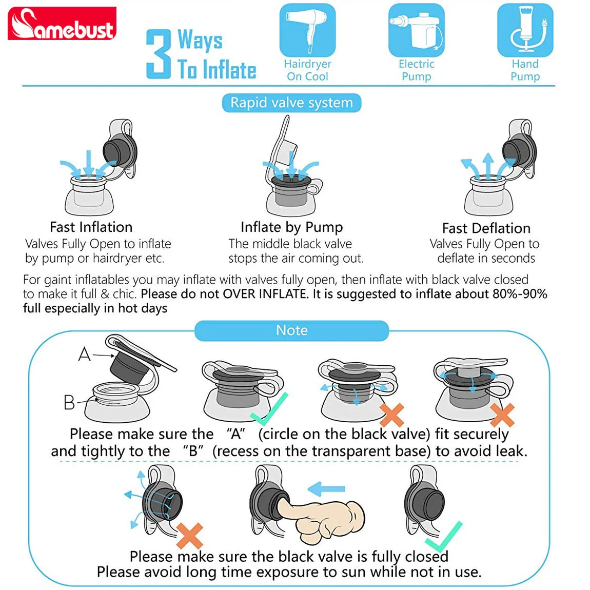 Camebust Inflatable Hopping Bouncer for Toddlers Unicorn Horse Dinosaur Ride On Toy for Active Play and Imagination