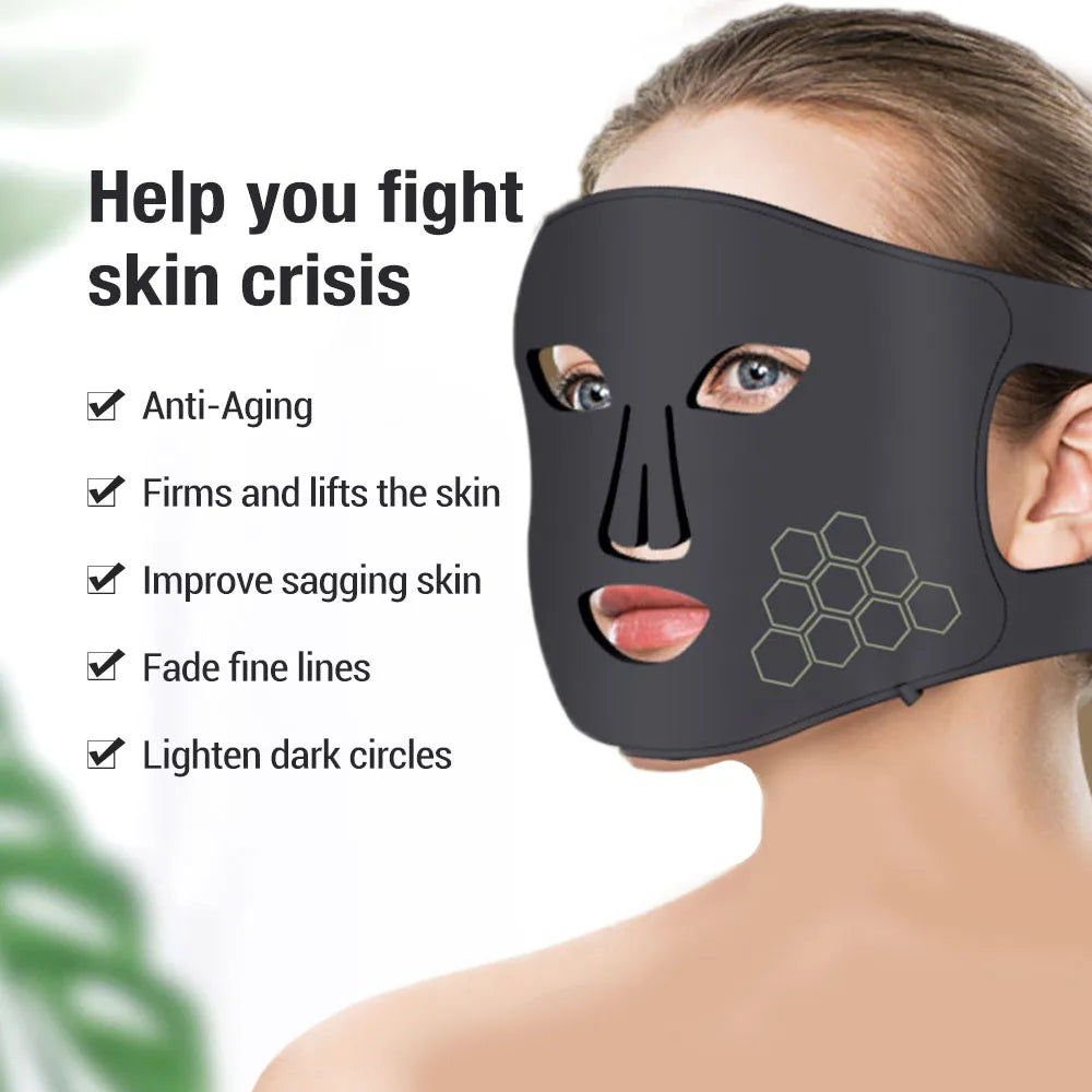 Red Light Therapy Mask 460nm 660nm 850nm LED Skin Rejuvenation