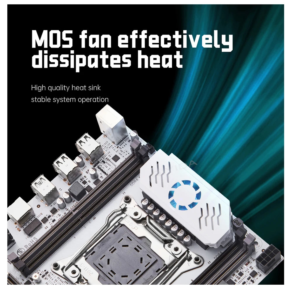 QIYIDA X99 Motherboard D4 LGA 2011 3 M.2 Slot DDR4 Support