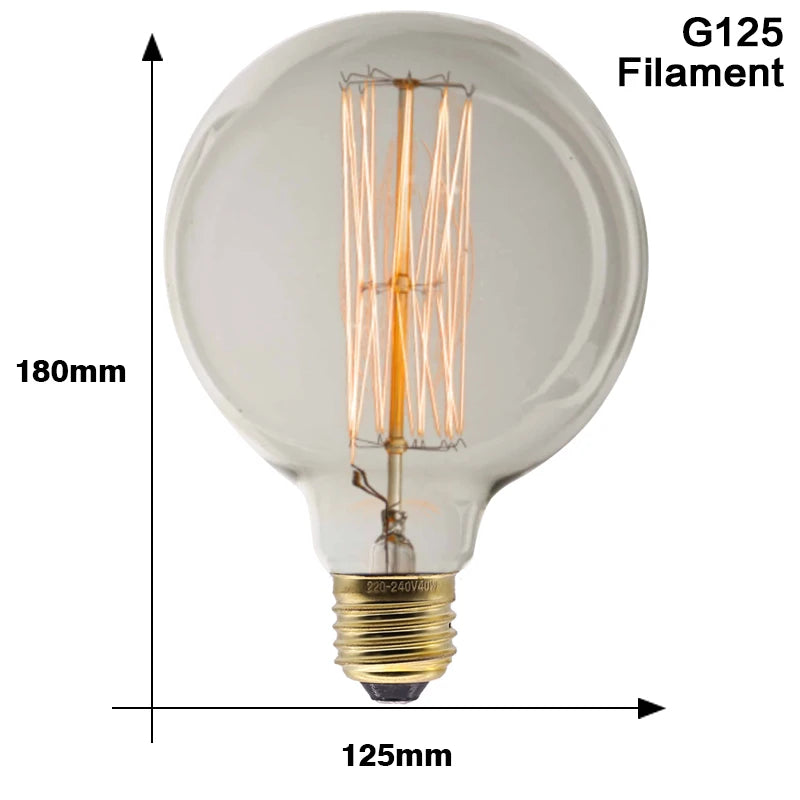 E27 Retro Edison Lamp Bulbs 40W for Halloween and Christmas