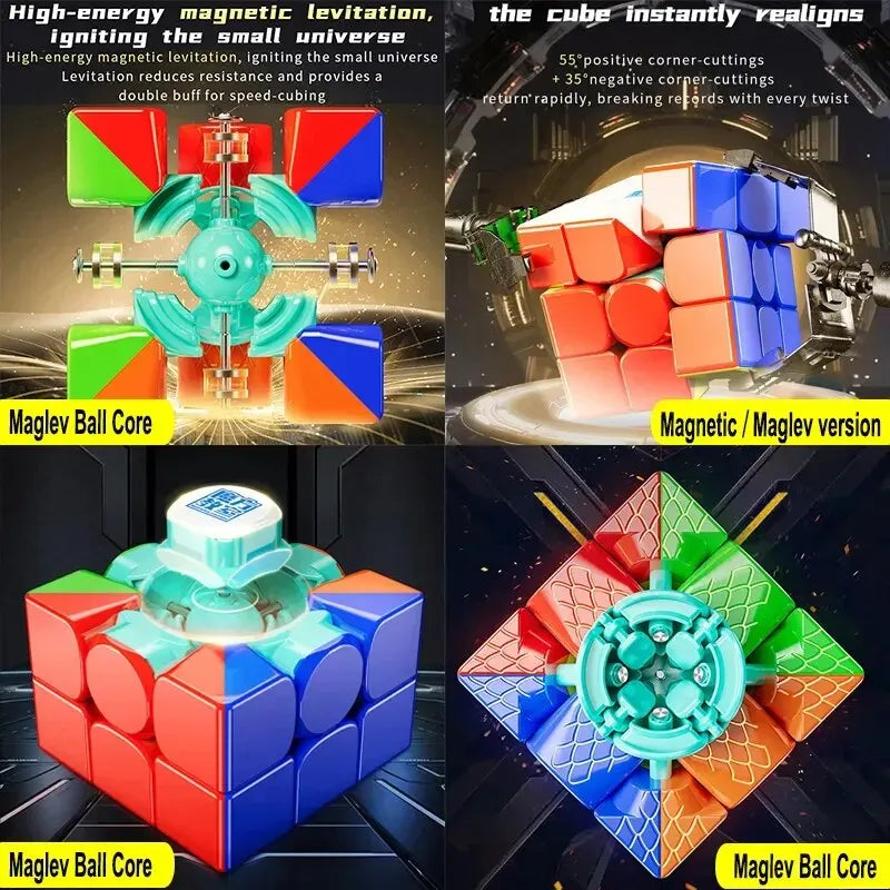 MoYu RS3M V5 3X3 Magnetic Speed Cube Professional Fidget Toy