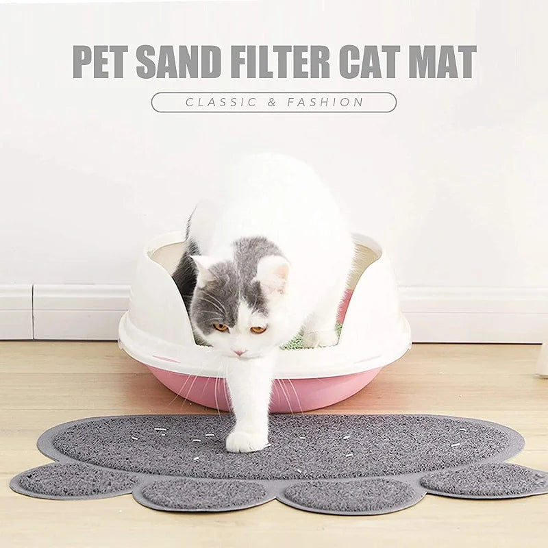 Pet Cat Litter Mat Toilet Cat Mat Waterproof Pet Litter Box Mat Nonslip Sand Cat Washable Mat Clean Pad Pet Clean Supplies