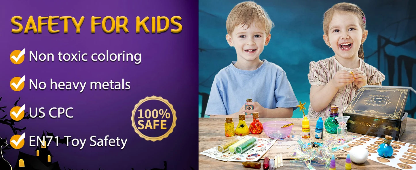 DIY Fairy Magical Potions Kit for Kids - Color Changing and Freezing Potions Art Craft Science Experiment Set