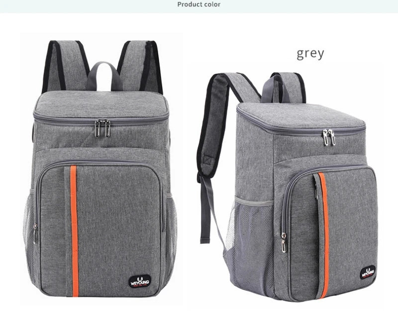 18L Portable Thermal Lunch Bag Cooler Insulated Waterproof Case