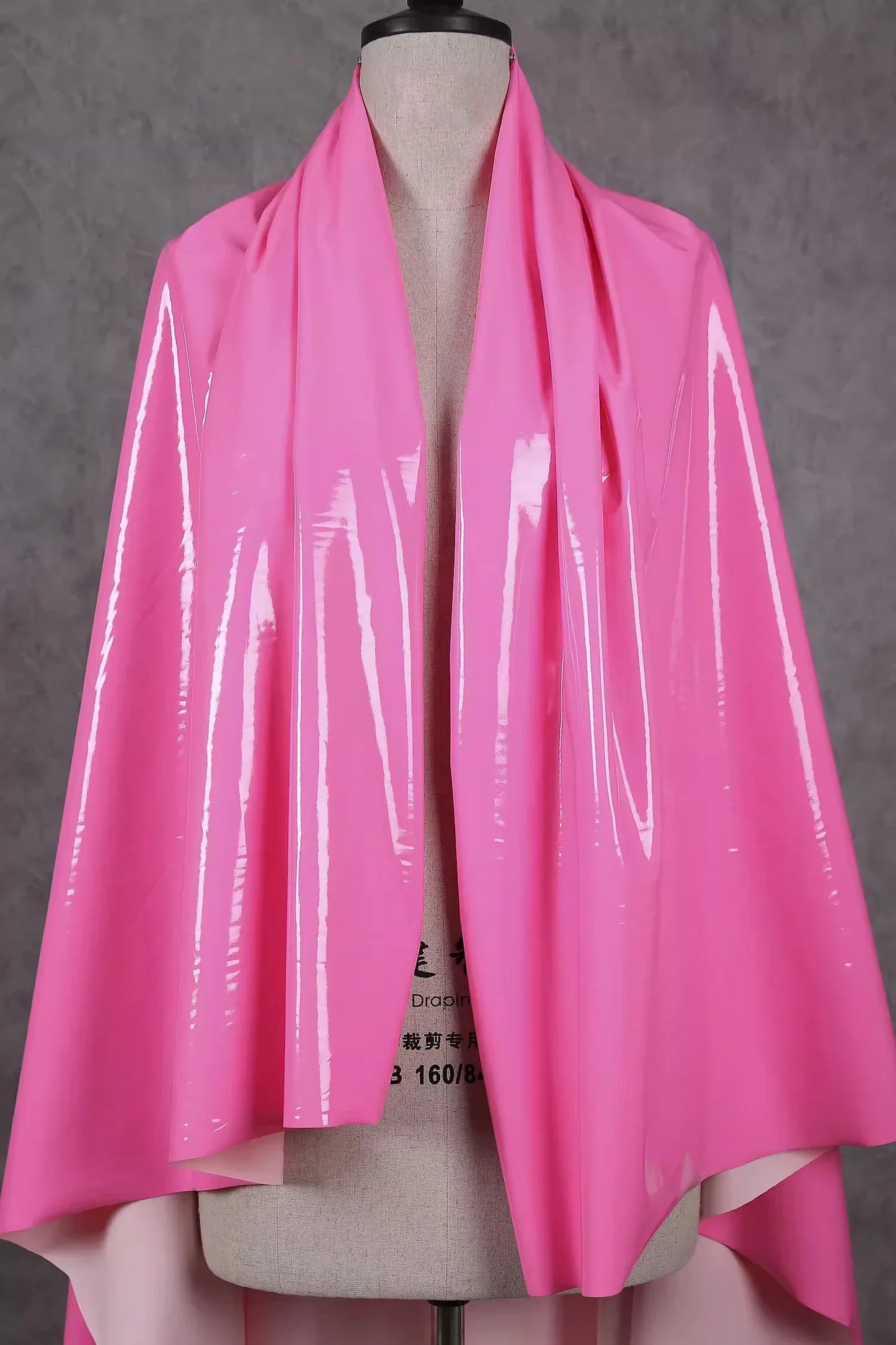 50x145cm Shiny Glossy Soft Leather Fabric Elastic Faux PU for DIY Sewing Dresses and Accessories