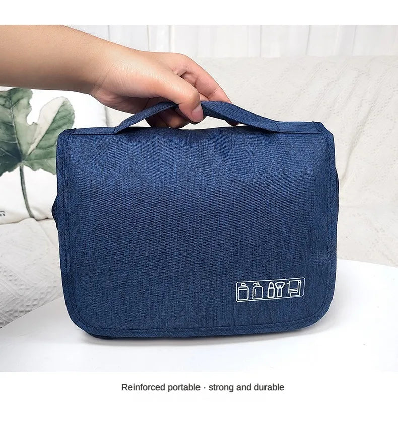 1pc Foldable Toiletry Bag Organizer for Travel and Makeup