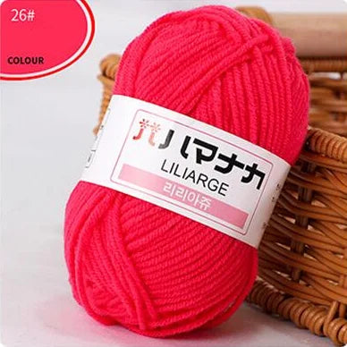 DIY Baby Milk Soft Cotton Knitting Yarn for Sweaters