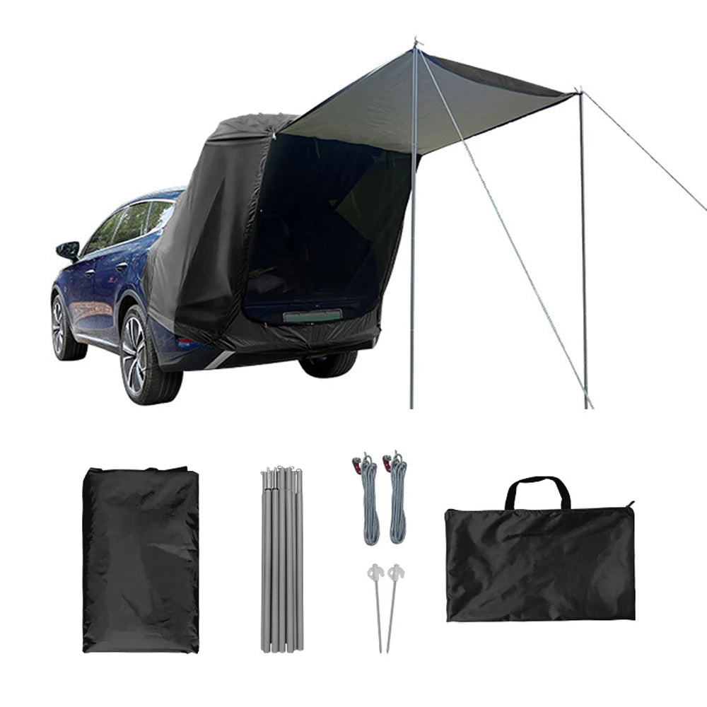 Outdoor Car Rear Tent Camping Canopy Sunshine-Proof Rain-Proof