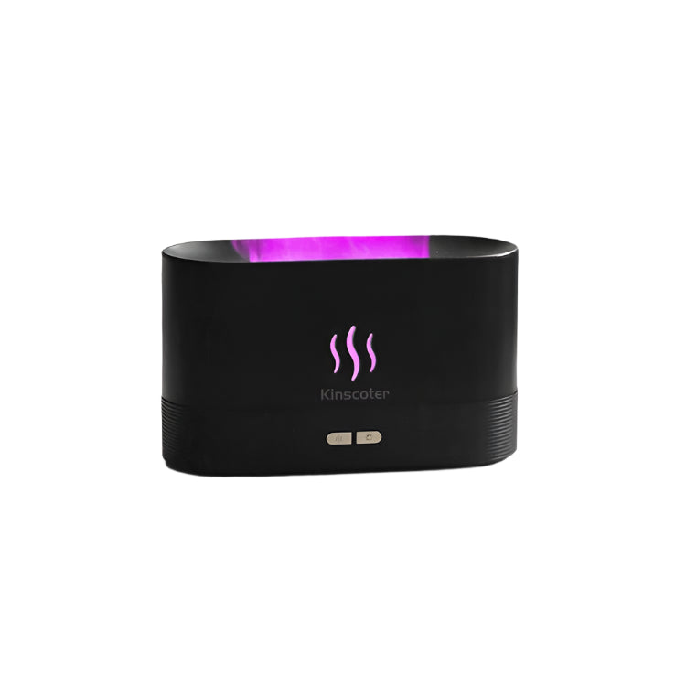 KINSCOTER Aroma Diffuser Air Humidifier Ultrasonic Cool Mist Maker Flame Lamp