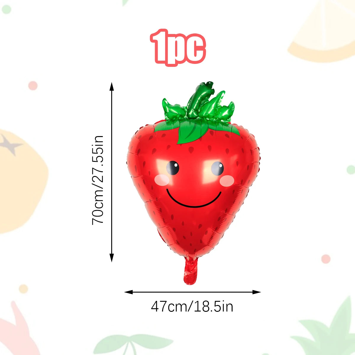 1/7pcs Fruit and Vegetable Balloons for Birthday Baptism Party