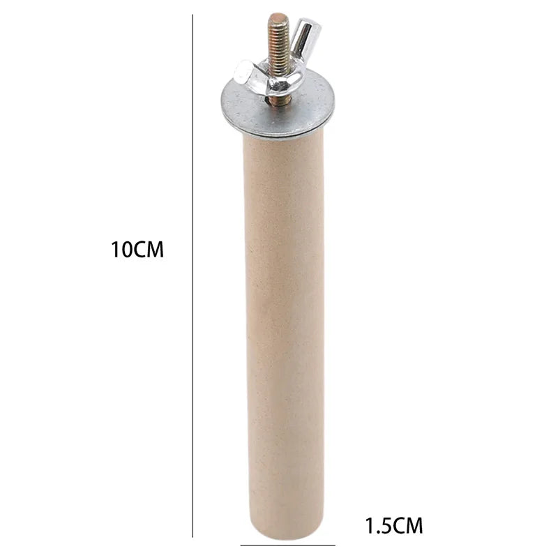 Parrot Pet Raw Standing Stick Wood Hanging Stand Rack Toy Sticksstand Parakeet Branch Perches For Bird Cage Bar Pet Supplies