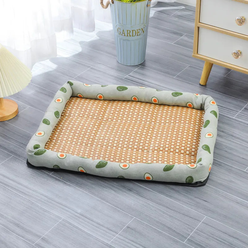 Summer Mat Kennel Cat Nest Summer Dog Kennel Pet Supplies Teddy Small Dog Bed Mat Universal All Seasons