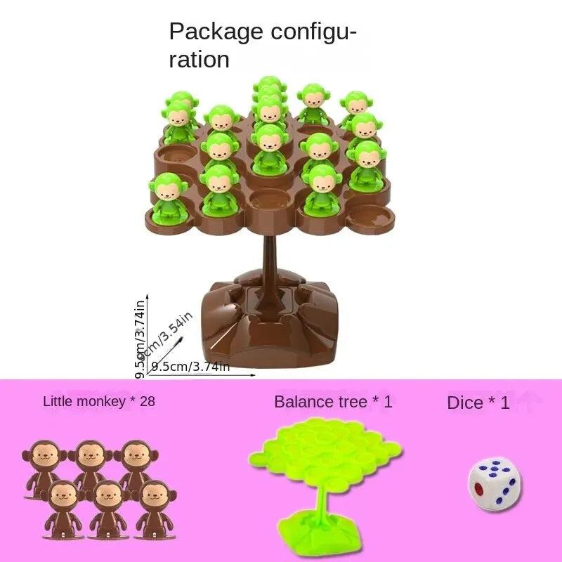 Monkey Balance Tree Focus Balance Training Toy Folding Music Series Parent Child Interactive Game