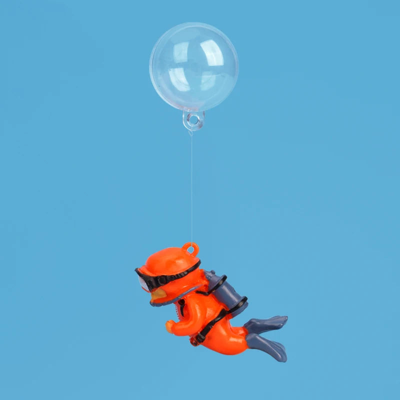 Cartoon Fish Tanks Decor Mini Diver Simulated Floating Mermaid Aquarium Fish Tank Decoration Kiki Pendant Aquarium Accessories