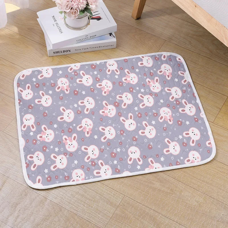Pet Summer Cooling Latex Pad Cute Cartoon Pattern Cat Dog Sleeping Mat Kennel Ice Silk Cool Mats Floor Sofa Blanket Pet Supplies