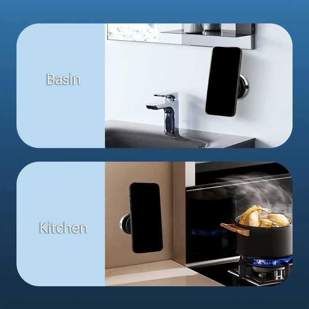 Magnetic Phone Holder Universal Vacuum Adsorption Bracket 360 Rotatable Phone Mount for iPhone Samsung Xiaomi