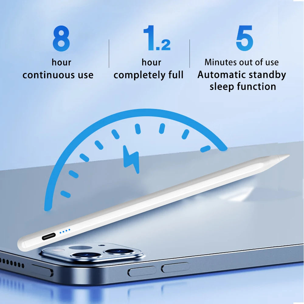 Para Apple Pencil 2 1 Rechazo de palma Pantalla de alimentación Accesorios para iPad iPad 2022 2021 2020 2019 2018 Pro 11 12.9 Air Mini Lápiz óptico