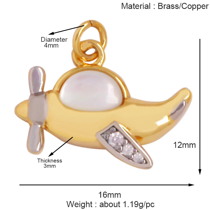 Cowboy Hat Boots Charm Pendant Zirconia 18K Gold Necklace