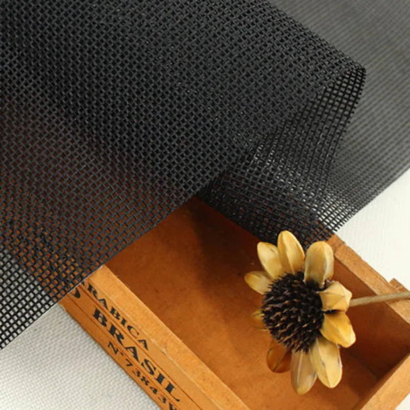 High Quality Waterproof Teslin Mesh Fabric for DIY Office Chair Recliner and Beach Lounge Use in Black