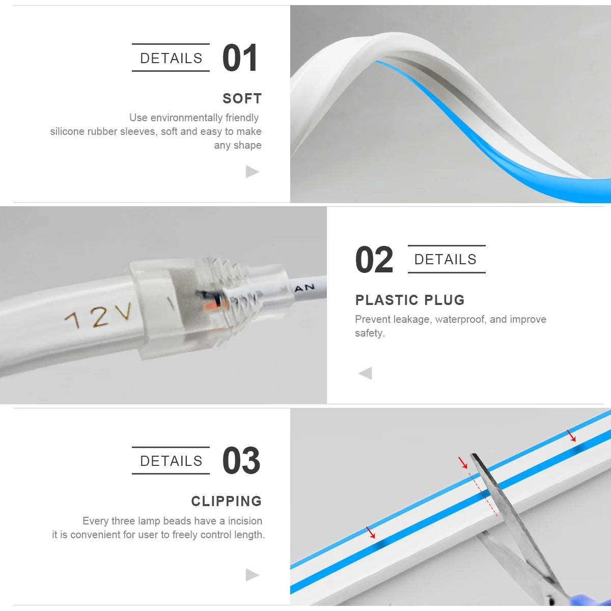 Smart Wireless PIR Motion Sensor LED Strip Light Neon Sign