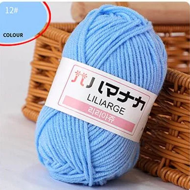 DIY Baby Milk Soft Cotton Knitting Yarn for Sweaters