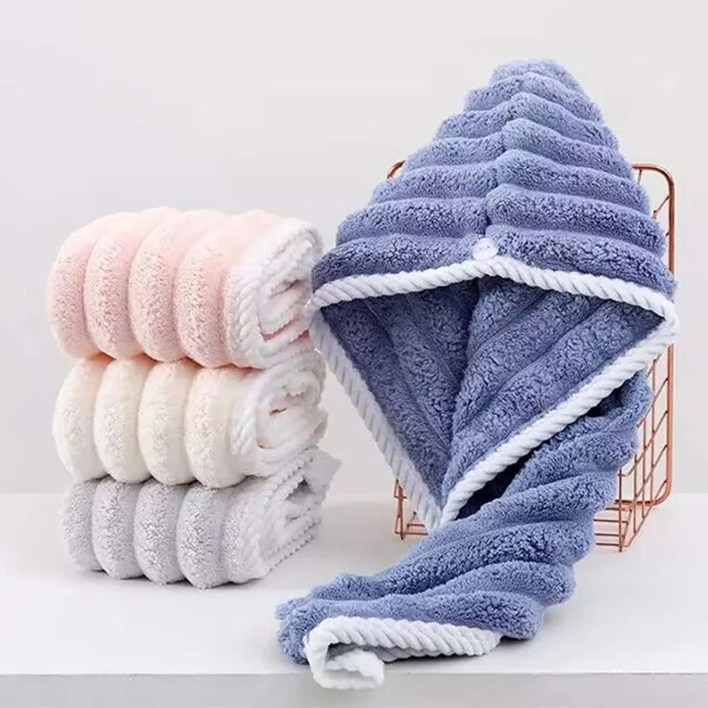 Dry Hair Cap for Women, Thickened Super Absorbent Towel
