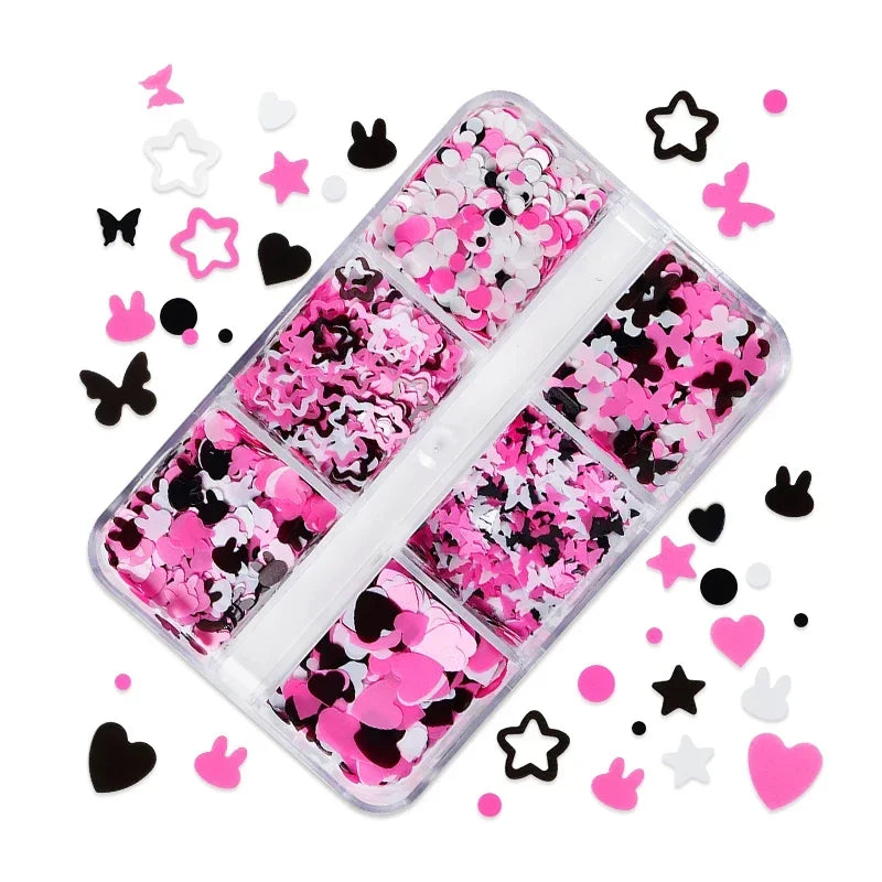 Holographic Glitter English Alphabet Flakes For DIY Resin