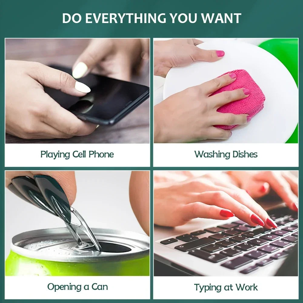 Nailpop 600PCS Full Cover Medium Length Ballerina Nail Tips