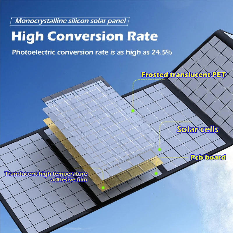 600W 1000W 18V Foldable Solar Panel Charger for Camping