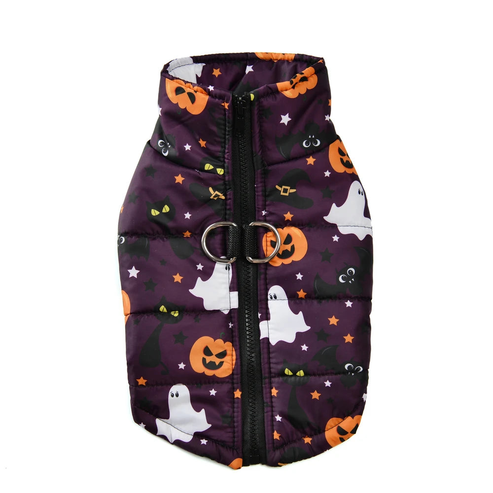 Winter Dog Clothes Halloween Pets Coat Cute Pumpkin Print Puppy Jacket Festival Puppy Gift Party Pet Schnauze Chihuahua Costume