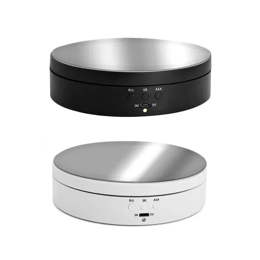 Electric Display Platform with Three Speeds Adjustable Angles Smart Charging and Swiveling Feature