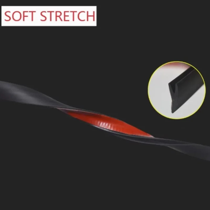 Y Shape Auto Window Gap Protection Car Sealing Strip Rubber Dustproof Waterproof Sound Insulation