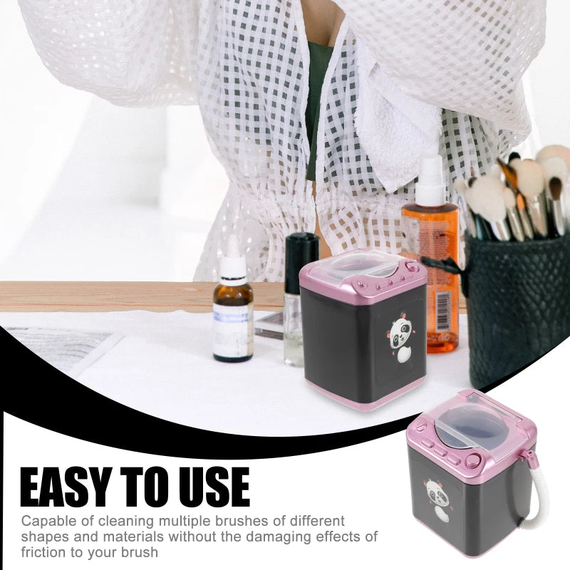 Mini Power Washer Makeup Brush Cleaning Machine for Easy Sponge Cleaning