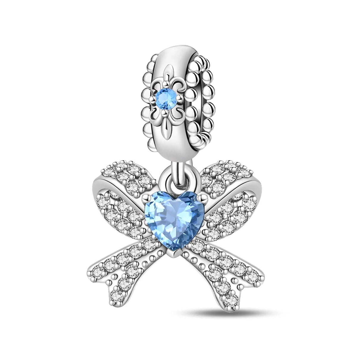 Authentic 925 Sterling Silver Charm Sparkling Star Moon Sun Pendant Jewelry Gift