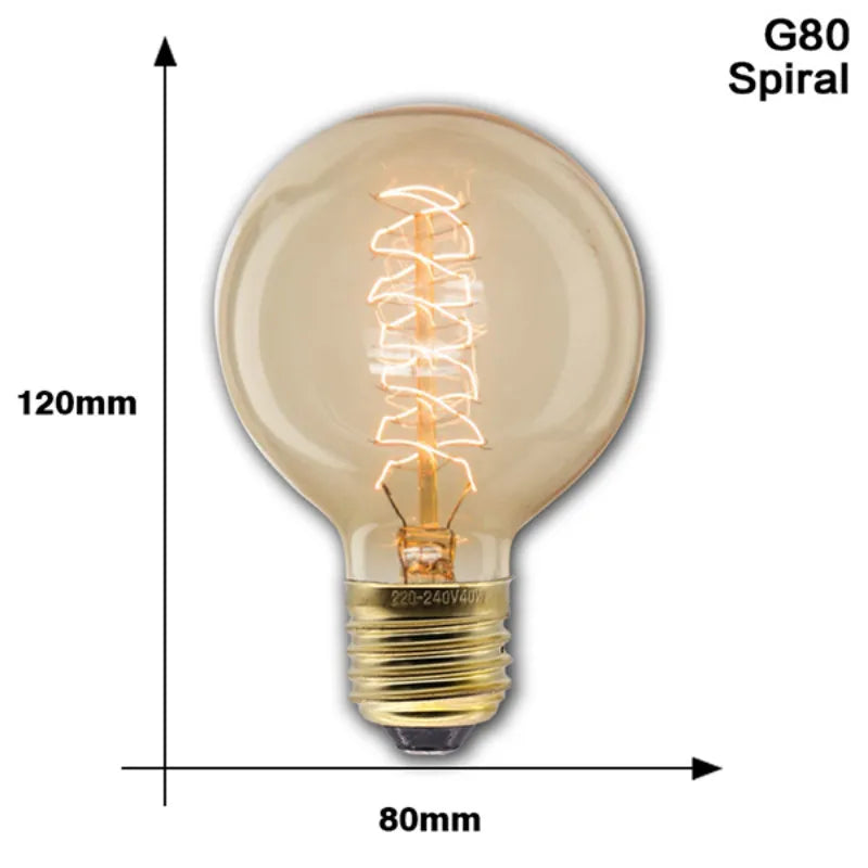 E27 Retro Edison Lamp Bulbs 40W for Halloween and Christmas