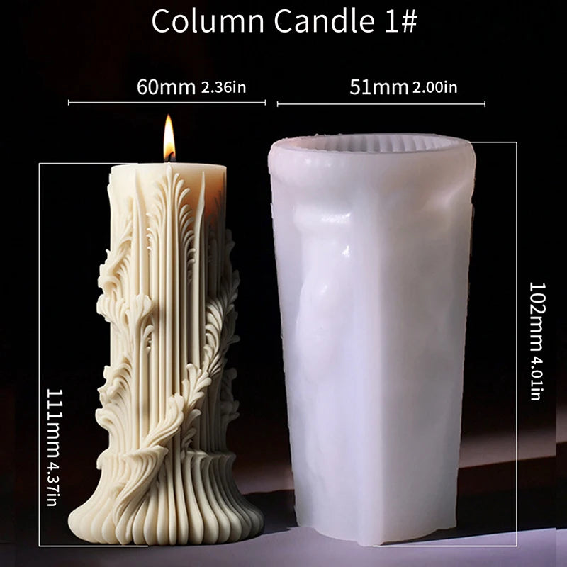 European Style Cylindrical Aromatherapy Candle Mold DIY Tool