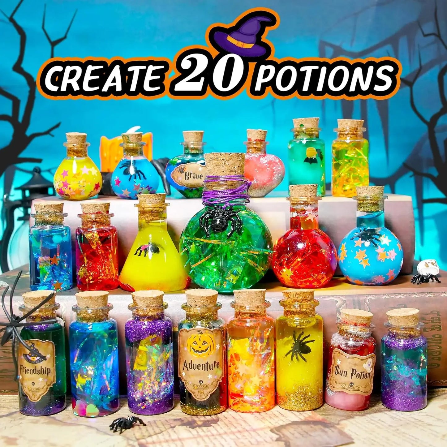 DIY Fairy Magical Potions Kit for Kids - Color Changing and Freezing Potions Art Craft Science Experiment Set