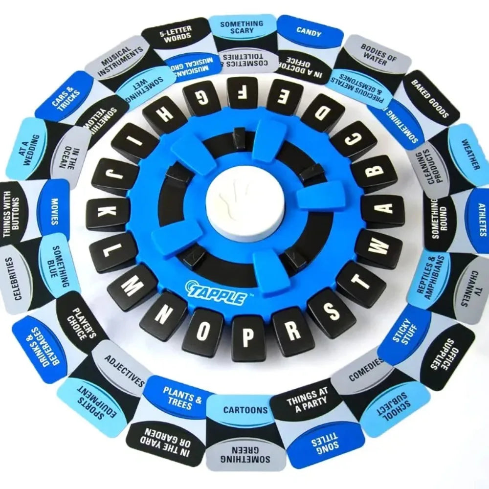 Children's Educational Table Toys English Spanish Alphabet Game Interactive Turntable Family Game