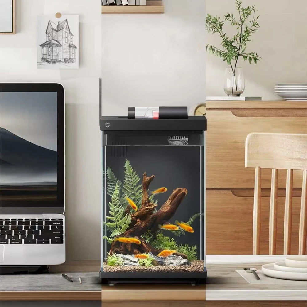 Xiaomi Mijia Smart Desktop Fish Tank 10L Smart Remote Feeding Professional Filtration System Work With Mi Home APP